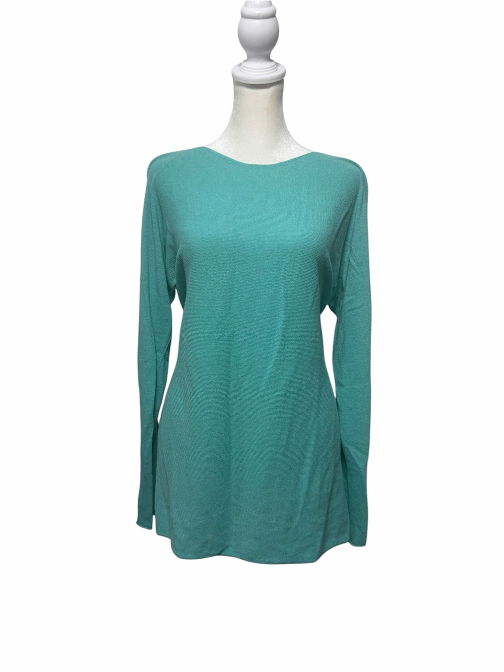 Bianco & Blu Italy Cashmere Silk Wool Oversized Boat Neck Sweater NWT M
